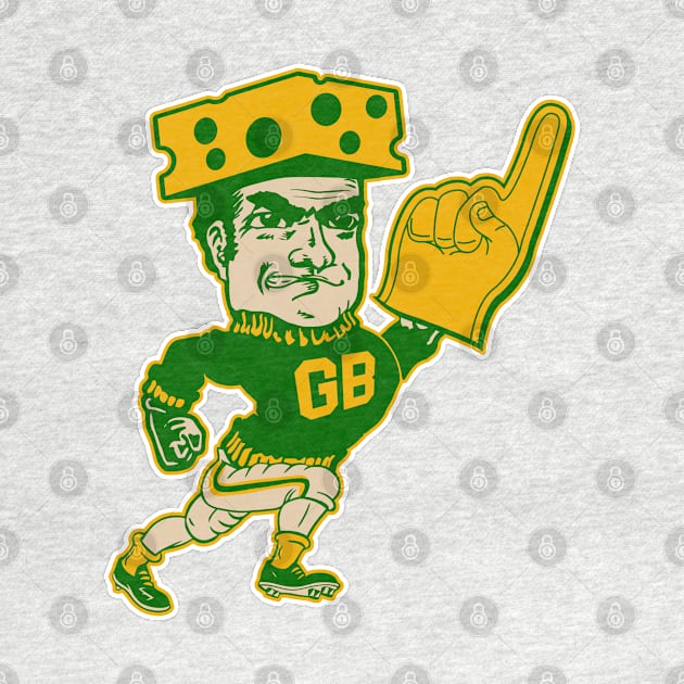 Green Bay Mascot Man by darklordpug